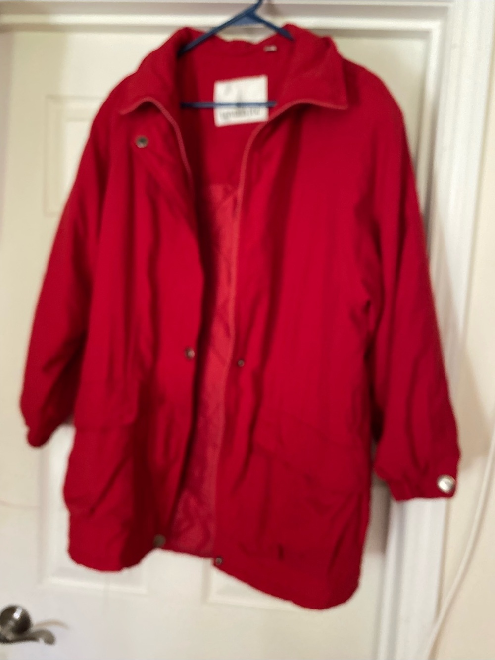 London Fog Red Trench Coat Jacket